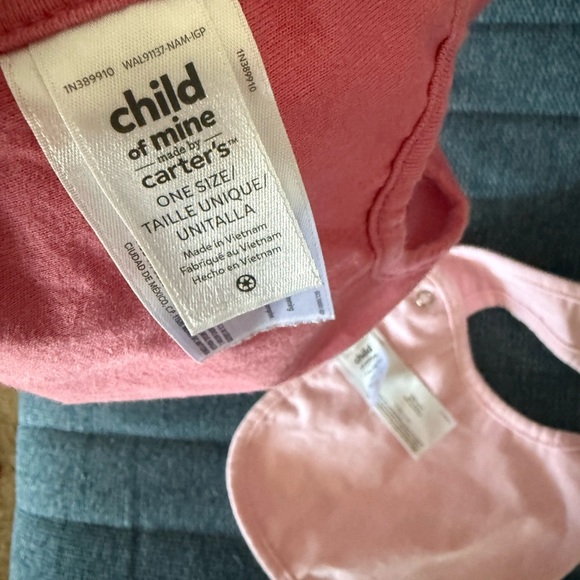 Carter's Pink and White Floral Bib Set - Picture 6 of 6